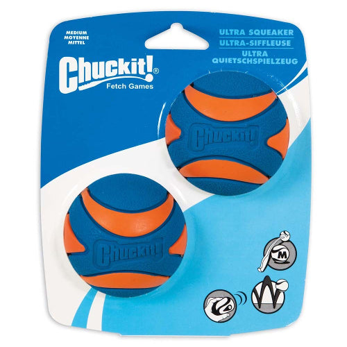 Chuckit! Ultra Squeaker Balls Dog Toy Small 2 Pack