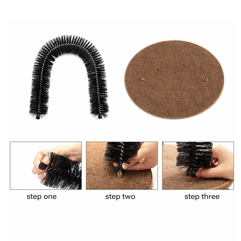 Cat Scratching Arch - Self Grooming & Massage Brush