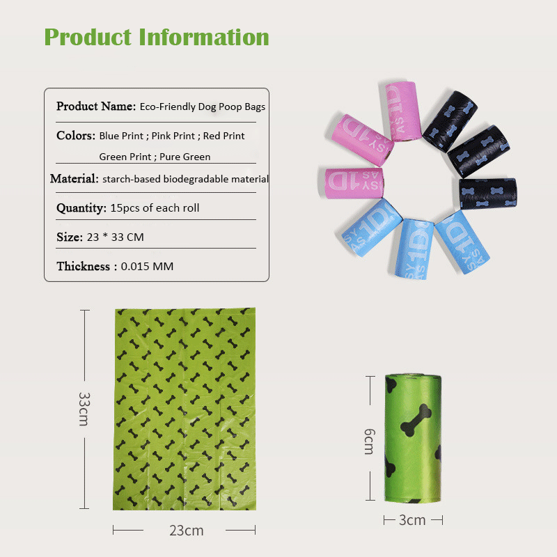 Scented Waterproof Poop Bags - Biodegradable (10 Roll Pack)