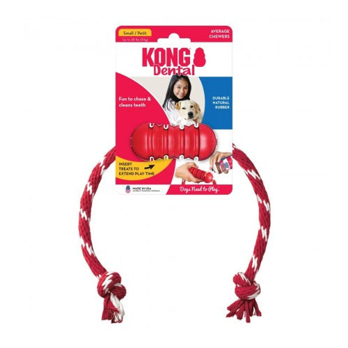 KONG Dental With Floss Rope Chew Toy Small
