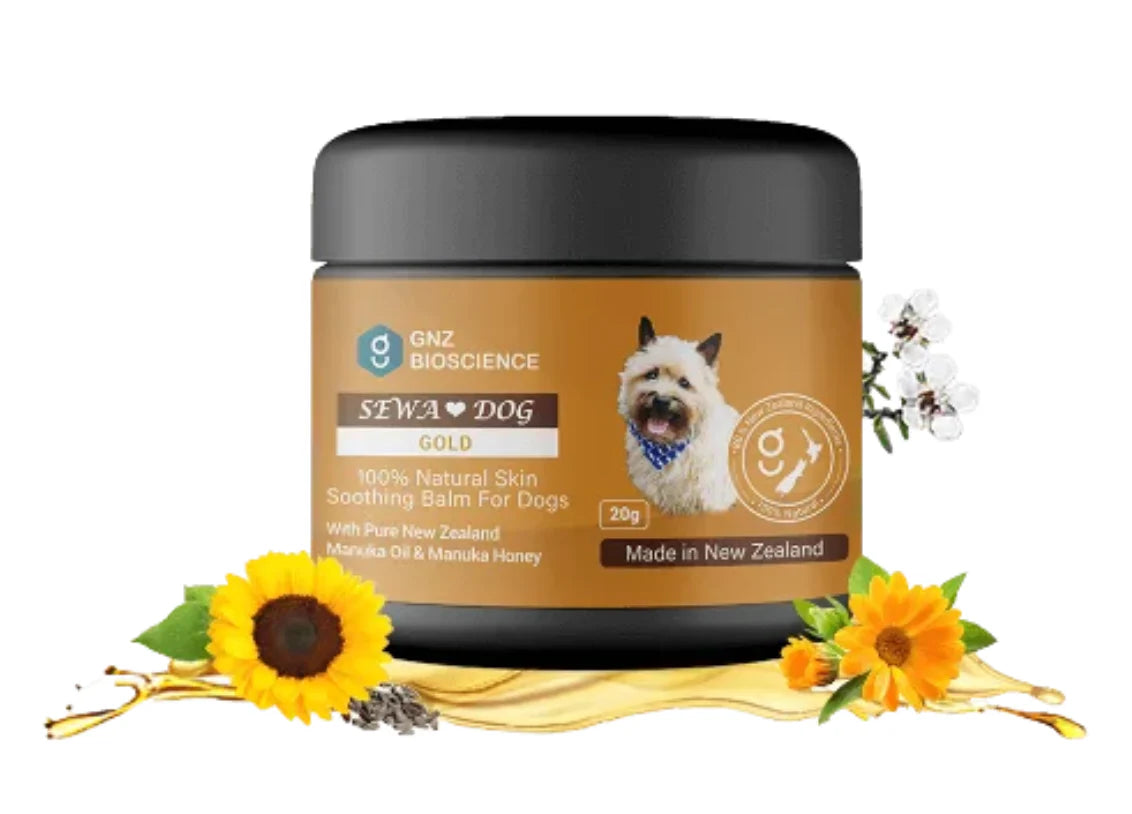 SEWA Dog Gold Balm 20g — Natural Skin Soothing & Healing Balm for Dogs