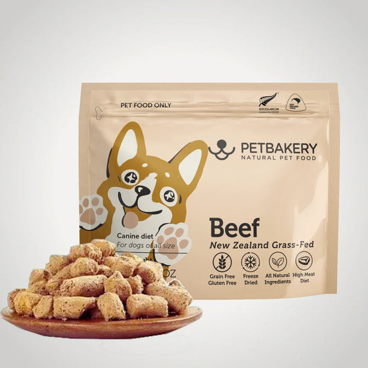 Petbakery freeze-dried beef dog treats 50g pack