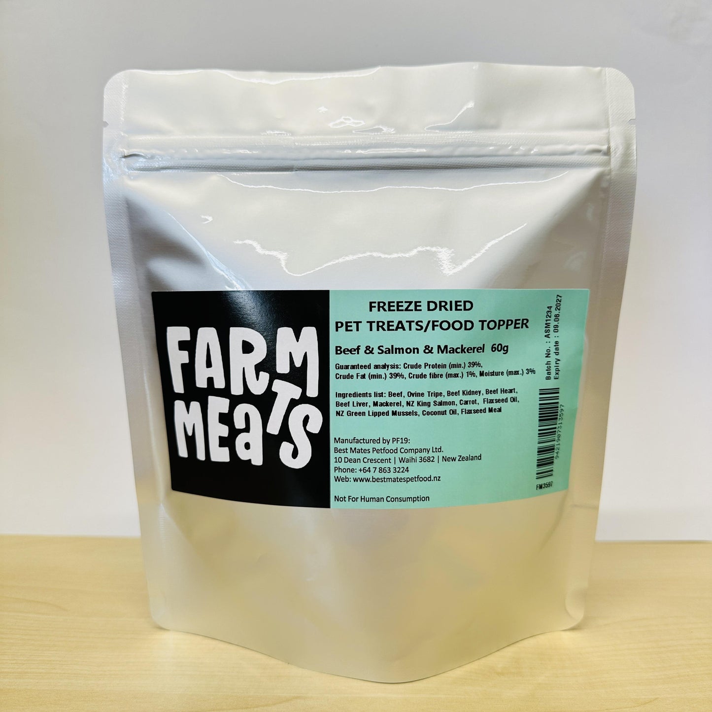 Ftreeze Dried Beef & Salmon & Mackerel Topper 60g