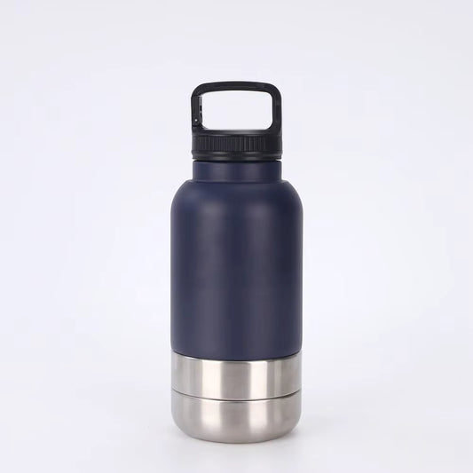 3-in-1 Travel Water Bottle with Food Container