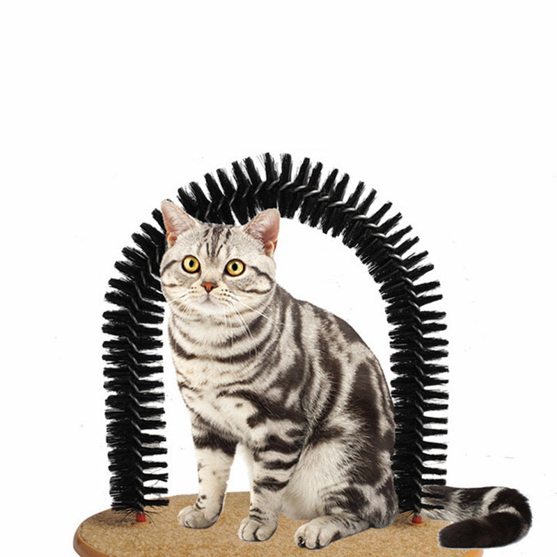 Cat Scratching Arch - Self Grooming & Massage Brush