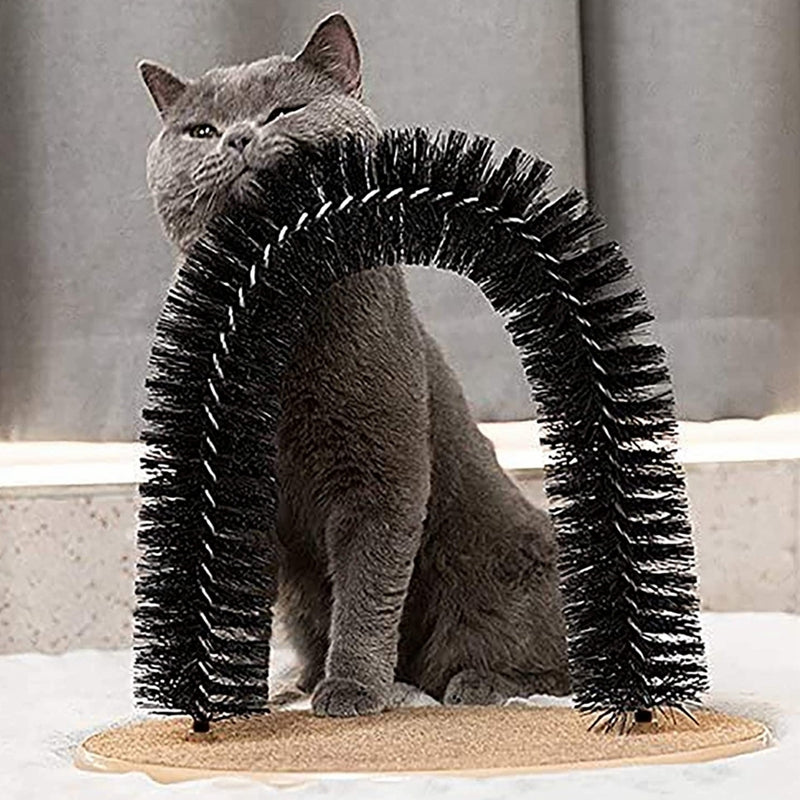 Cat Scratching Arch - Self Grooming & Massage Brush