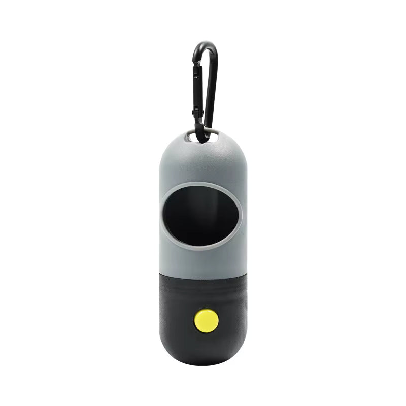 LED Poop Bag Dispenser with Flashlight