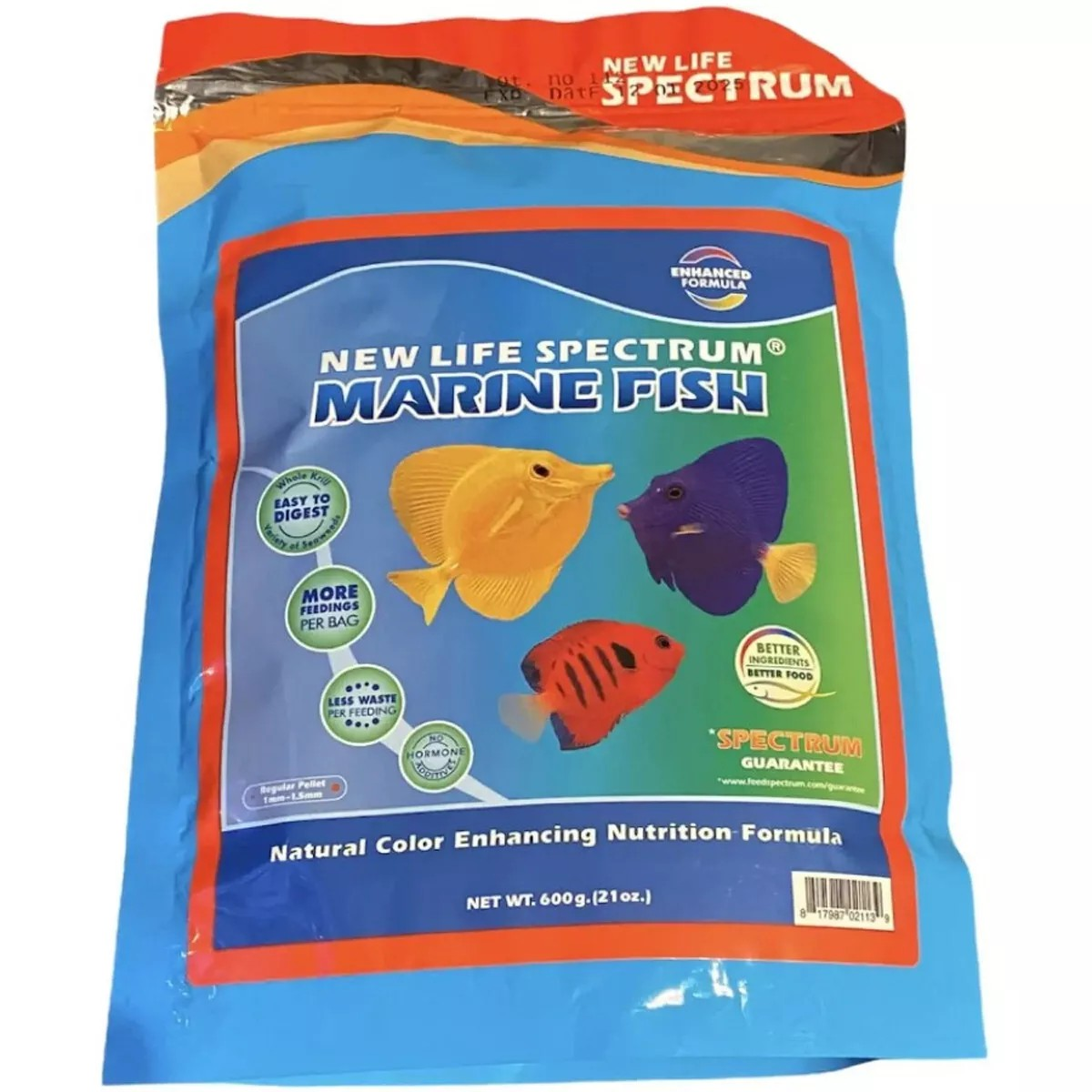 New Life Spectrum Marine Fish Formula Regular Sinking Pellet