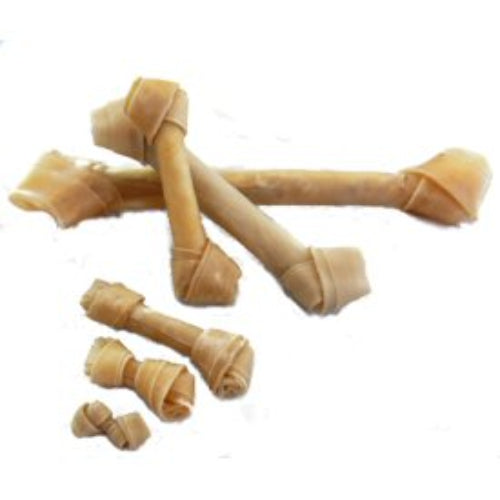 Knotted Rawhide Bone 8cm 25 Pack